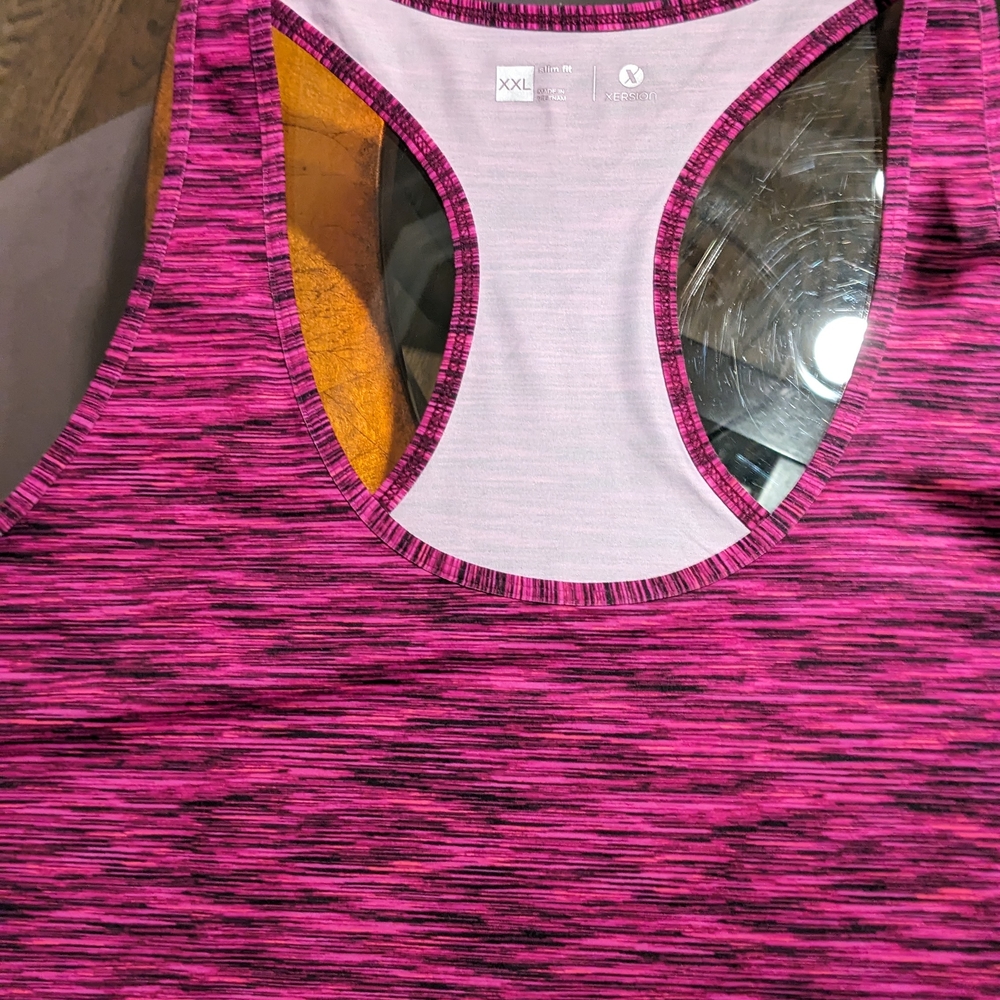 Xersion Pink and Black Athletic Tank